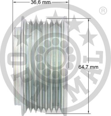 Optimal F5-1092 - Piedziņas skriemelis, Ģenerators autospares.lv