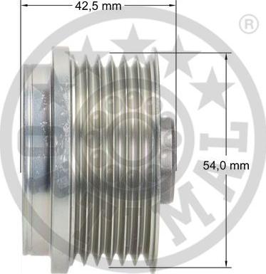 Optimal F5-1049 - Piedziņas skriemelis, Ģenerators www.autospares.lv