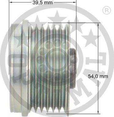 Optimal F5-1045 - Piedziņas skriemelis, Ģenerators www.autospares.lv