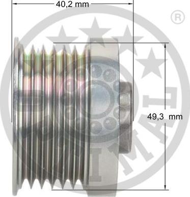 Optimal F5-1059 - Piedziņas skriemelis, Ģenerators www.autospares.lv