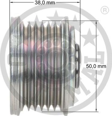 Optimal F5-1018 - Pulley, alternator, freewheel clutch www.autospares.lv