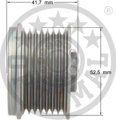 Optimal F5-1074 - Piedziņas skriemelis, Ģenerators www.autospares.lv