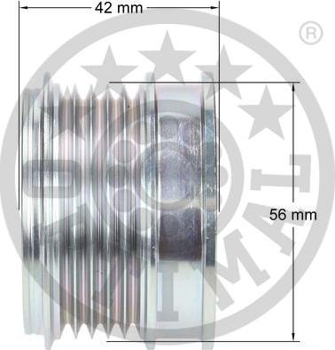 Optimal F5-1076 - Piedziņas skriemelis, Ģenerators www.autospares.lv