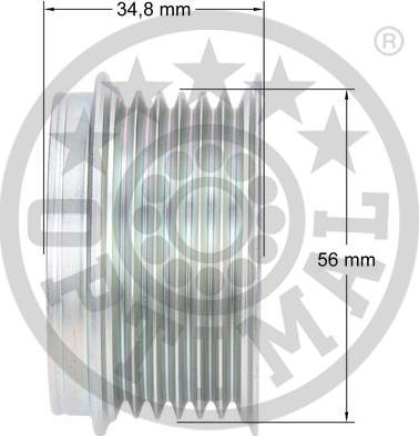 Optimal F5-1140 - Piedziņas skriemelis, Ģenerators www.autospares.lv