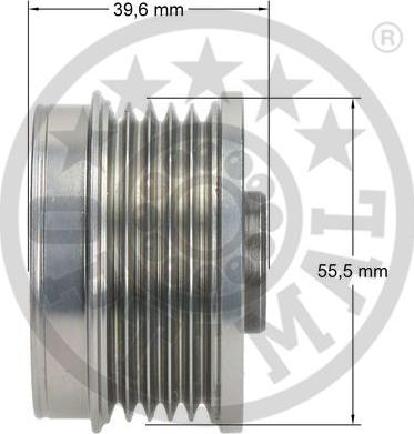 Optimal F5-1151 - Pulley, alternator, freewheel clutch www.autospares.lv