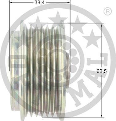 Optimal F5-1157 - Piedziņas skriemelis, Ģenerators www.autospares.lv