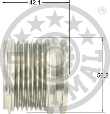 Optimal F5-1203 - Piedziņas skriemelis, Ģenerators www.autospares.lv