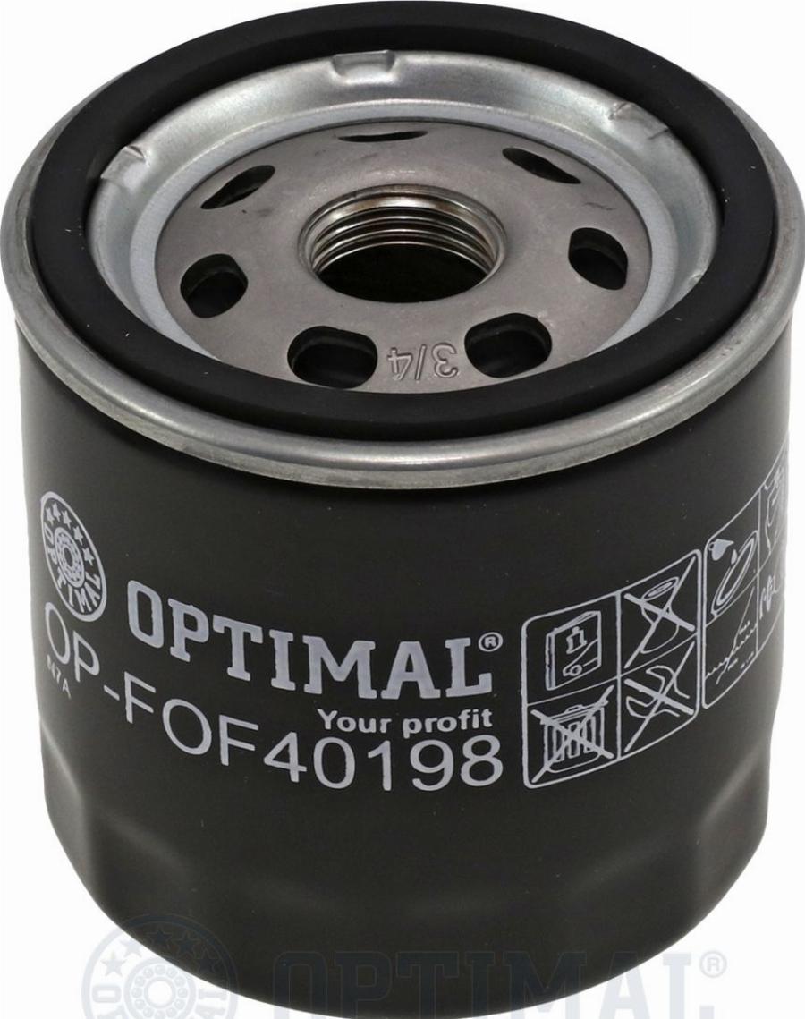 Optimal OP-FOF40198 - Eļļas filtrs www.autospares.lv