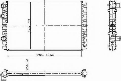 Ordonez 1020696801 - Radiators, Motora dzesēšanas sistēma autospares.lv