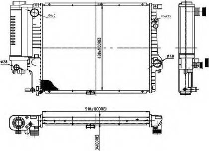 Ordonez 2066061 - Radiators, Motora dzesēšanas sistēma www.autospares.lv