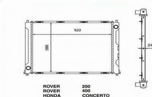 Ordonez 2060216 - Радиатор, охлаждение двигателя www.autospares.lv