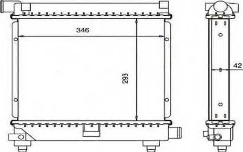 Ordonez 2060234 - Радиатор, охлаждение двигателя www.autospares.lv