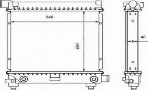 Ordonez 2060235 - Радиатор, охлаждение двигателя www.autospares.lv