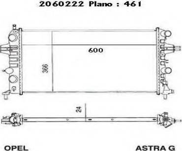 Ordonez 2060222 - Radiators, Motora dzesēšanas sistēma www.autospares.lv