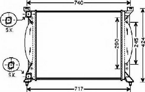 Ordonez 2061063 - Радиатор, охлаждение двигателя www.autospares.lv