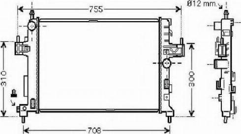 Ordonez 2061074 - Radiators, Motora dzesēšanas sistēma www.autospares.lv