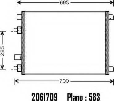 Ordonez 2061709 - Condenser, air conditioning www.autospares.lv