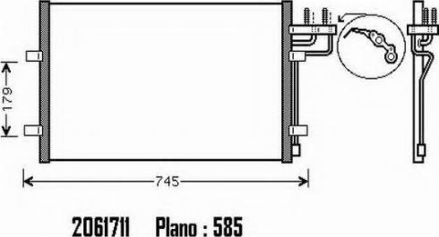 Ordonez 2061711 - Kondensators, Gaisa kond. sistēma www.autospares.lv