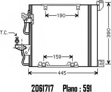 Ordonez 2061717 - Condenser, air conditioning www.autospares.lv