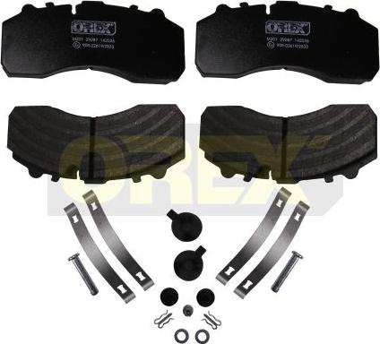 Orex 142036 - Brake Pad Set, disc brake www.autospares.lv