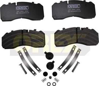 Orex 142038 - Brake Pad Set, disc brake www.autospares.lv