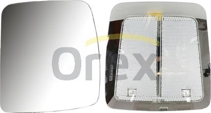 Orex 282085 - Spoguļstikls, Ārējais atpakaļskata spogulis www.autospares.lv