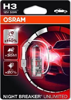 Osram 64151NBU-01B - Kvēlspuldze, Tālās gaismas lukturis www.autospares.lv