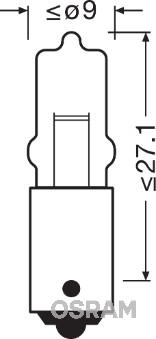 Osram 64111 - Kvēlspuldze, Salona telpas apgaismojums autospares.lv