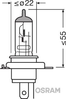 Osram 64185ALS-01B - Kvēlspuldze, Pamatlukturis www.autospares.lv