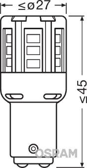 Osram 1457R-02B - Kvēlspuldze www.autospares.lv