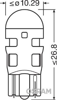 Osram 2880YE-02B - Kvēlspuldze, Salona telpas apgaismojums www.autospares.lv