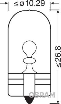 Osram 2827NA - Bulb, indicator www.autospares.lv