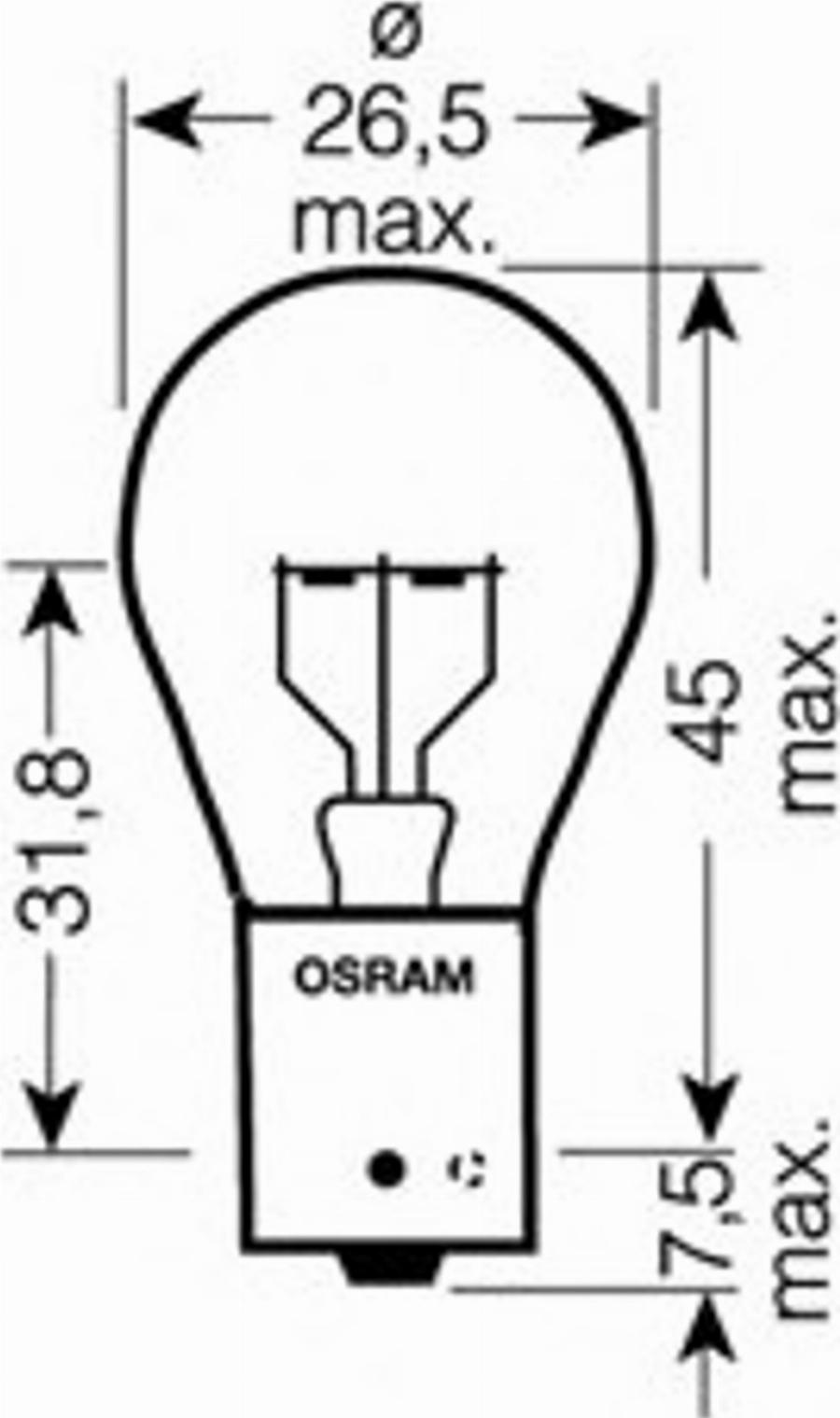 Osram 7511LTS-02B - Лампа накаливания, фара дневного освещения www.autospares.lv