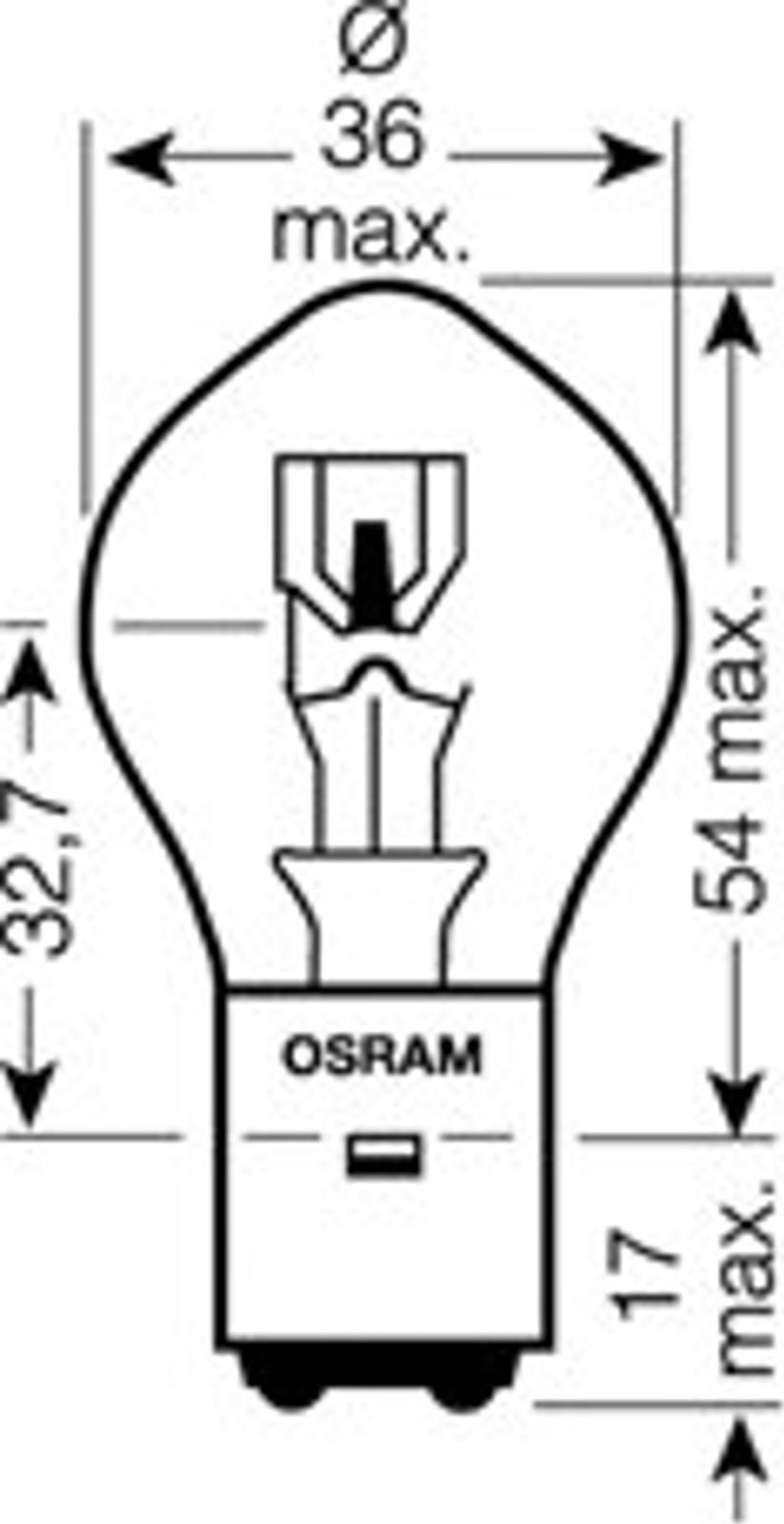 Osram 7351 - Kvēlspuldze, Pamatlukturis www.autospares.lv