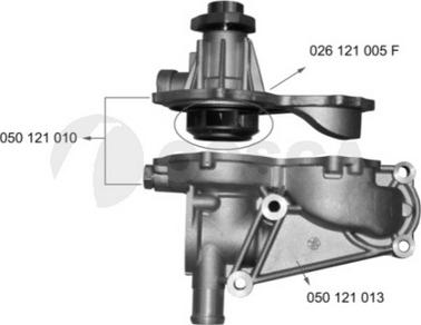 OSSCA 05888 - Ūdenssūknis autospares.lv