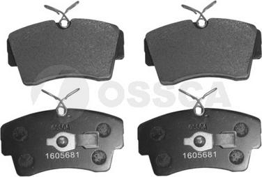 OSSCA 00235 - Тормозные колодки, дисковые, комплект www.autospares.lv