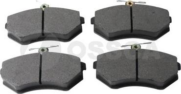 OSSCA 02480 - Тормозные колодки, дисковые, комплект www.autospares.lv