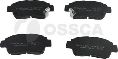 OSSCA 14941 - Тормозные колодки, дисковые, комплект www.autospares.lv