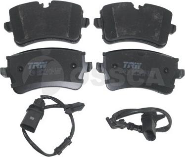 OSSCA 18204 - Brake Pad Set, disc brake www.autospares.lv