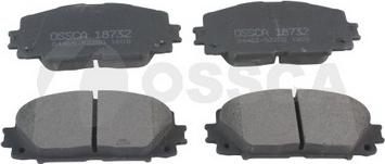 OSSCA 18732 - Тормозные колодки, дисковые, комплект www.autospares.lv