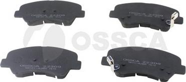 OSSCA 22309 - Тормозные колодки, дисковые, комплект www.autospares.lv