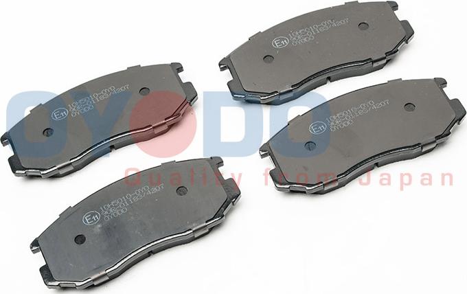 Oyodo 10H5010-OYO - Brake Pad Set, disc brake www.autospares.lv