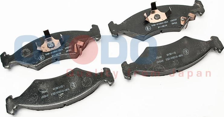 Oyodo 10H0301-OYO - Тормозные колодки, дисковые, комплект www.autospares.lv