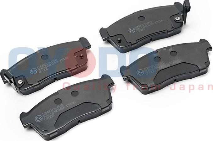 Oyodo 10H8013-OYO - Тормозные колодки, дисковые, комплект www.autospares.lv