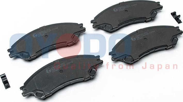 Oyodo 10H8026-OYO - Brake Pad Set, disc brake www.autospares.lv