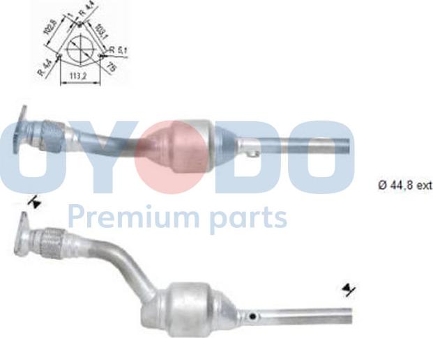 Oyodo 10N0099-OYO - Катализатор www.autospares.lv