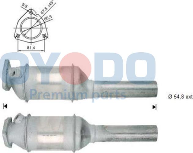 Oyodo 10N0064OYO - Katalizators www.autospares.lv