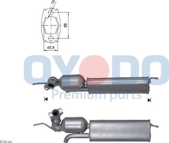 Oyodo 10N0015-OYO - Катализатор www.autospares.lv