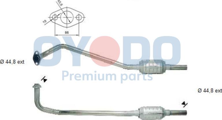 Oyodo 10N0035OYO - Katalizators www.autospares.lv