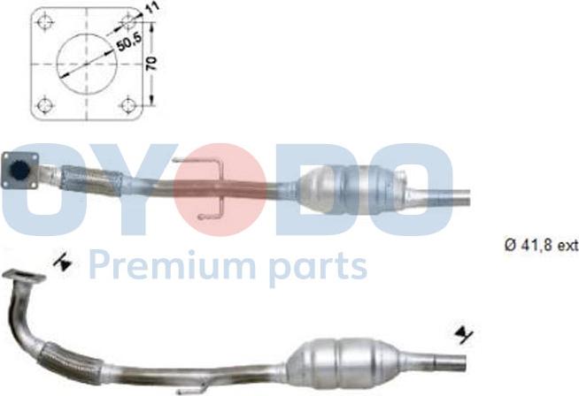 Oyodo 10N0029OYO - Katalizators www.autospares.lv